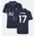 Tottenham Hotspur Cristian Romero #17 Kopio Vieras Pelipaita 2023-24 Lyhyet Hihat